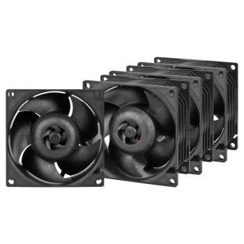 Arctic S8038-7K 80mm RPM Optimised Server Case Fan - Black 4 Pack
