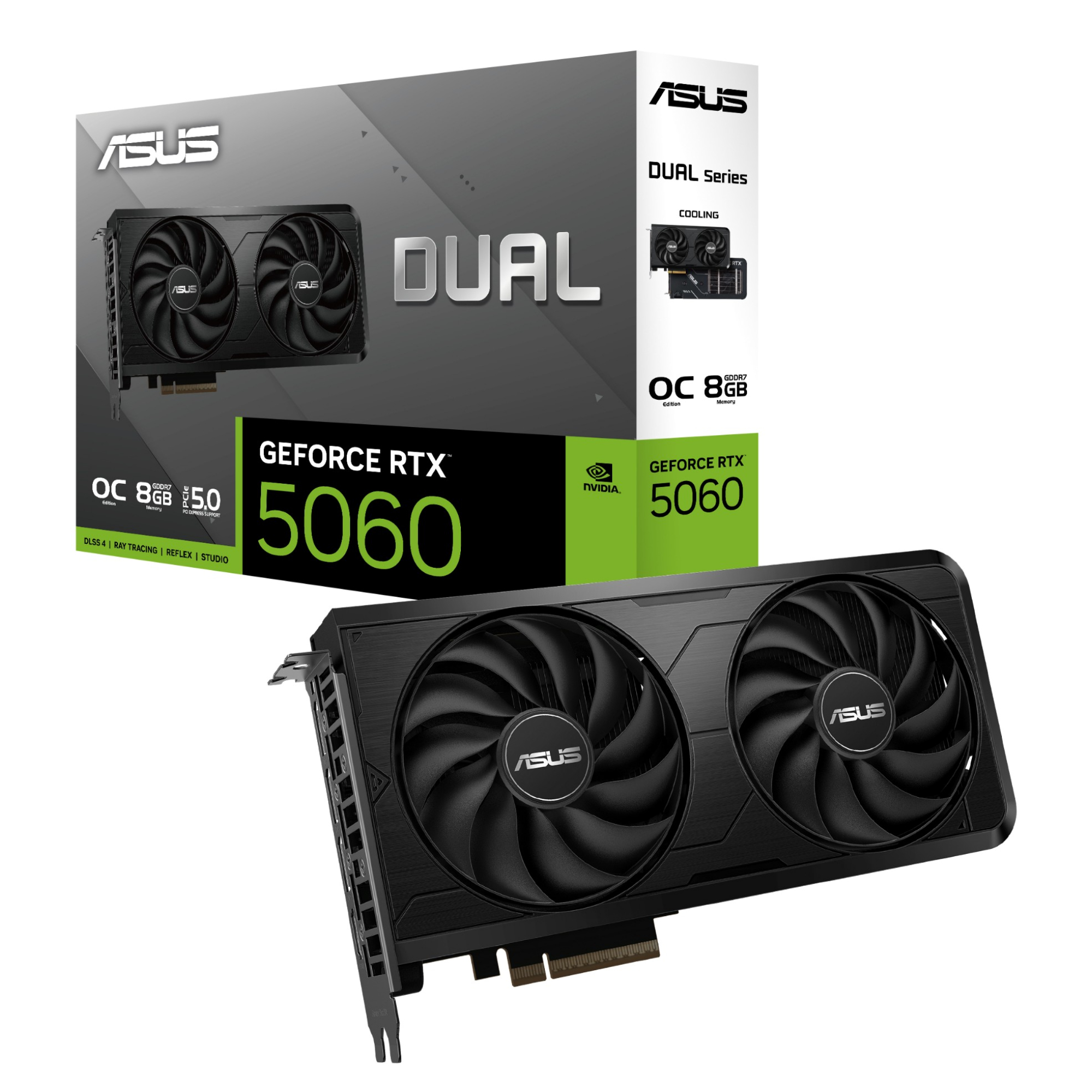 ASUS GeForce RTX 5060 Dual 8GB OC Graphics Card - Black
