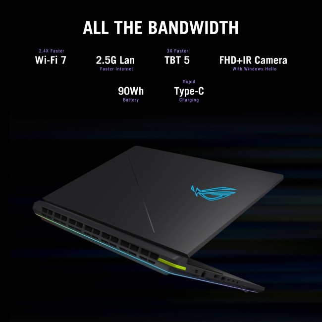 ASUS ROG Strix G18 G815LR-S9006W Intel Core Ultra 9 275HX 32GB RAM 2TB SSD RTX 5070 Ti 18" IPS WQXGA 240Hz Windows 11 Home Gaming Laptop