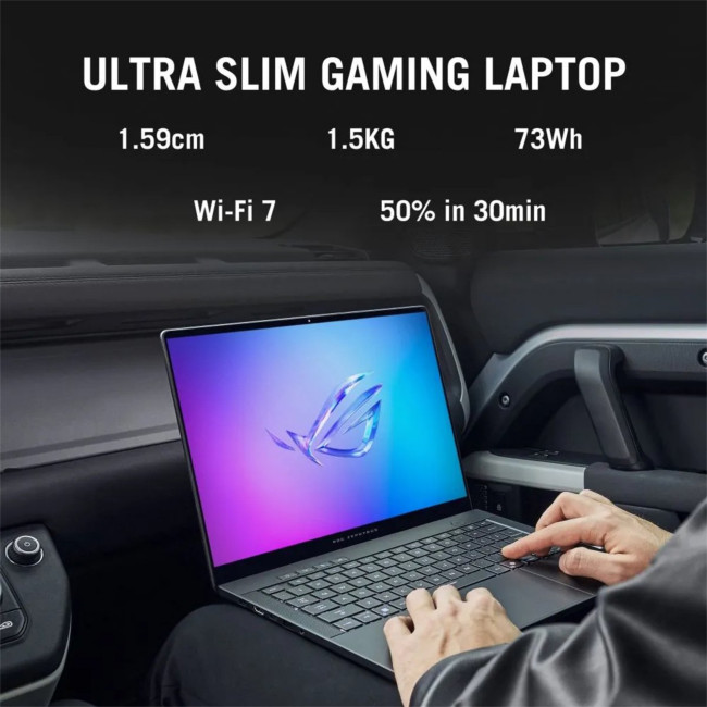 ASUS ROG Zephyrus GA403WW-QS075W AMD Ryzen AI 9 HX 370 32GB RAM 2TB SSD RTX 5080 14" WQXGA+ Windows 11 Home Gaming Laptop