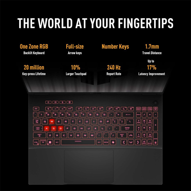 ASUS TUF Gaming A16 FA608UH-RV027W AMD Ryzen 7 260 16GB RAM 1TB SSD RTX 5050 16" Full HD+ 165Hz Windows 11 Home Gaming Laptop