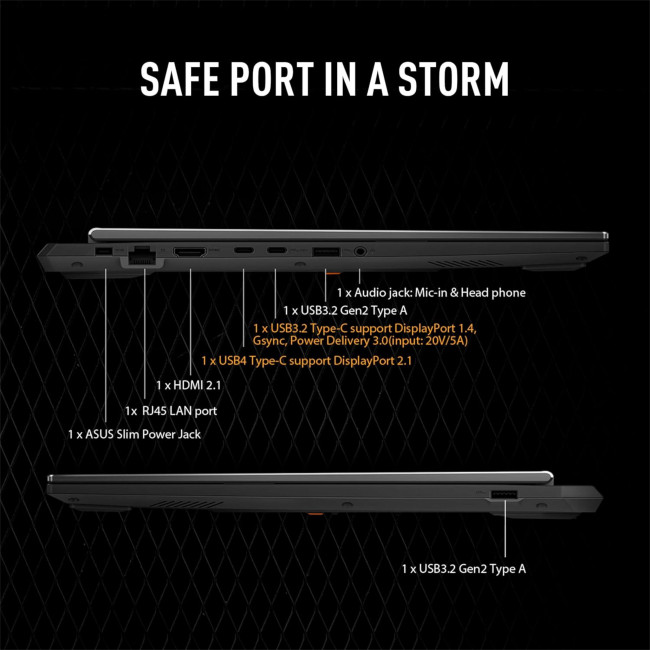 ASUS TUF Gaming A16 FA608UH-RV027W AMD Ryzen 7 260 16GB RAM 1TB SSD RTX 5050 16" Full HD+ 165Hz Windows 11 Home Gaming Laptop