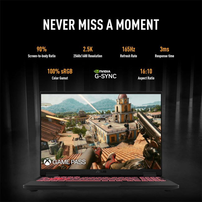 ASUS TUF Gaming A16 FA608UH-RV027W AMD Ryzen 7 260 16GB RAM 1TB SSD RTX 5050 16" Full HD+ 165Hz Windows 11 Home Gaming Laptop