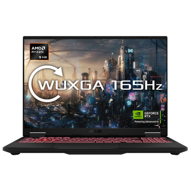 ASUS TUF Gaming A16 (2025) FA608PM-RV009W AMD Ryzen AI 9 8940HX 16GB RAM 1TB SSD RTX 5060 16" IPS WUXGA 165Hz Windows 11 Home Laptop