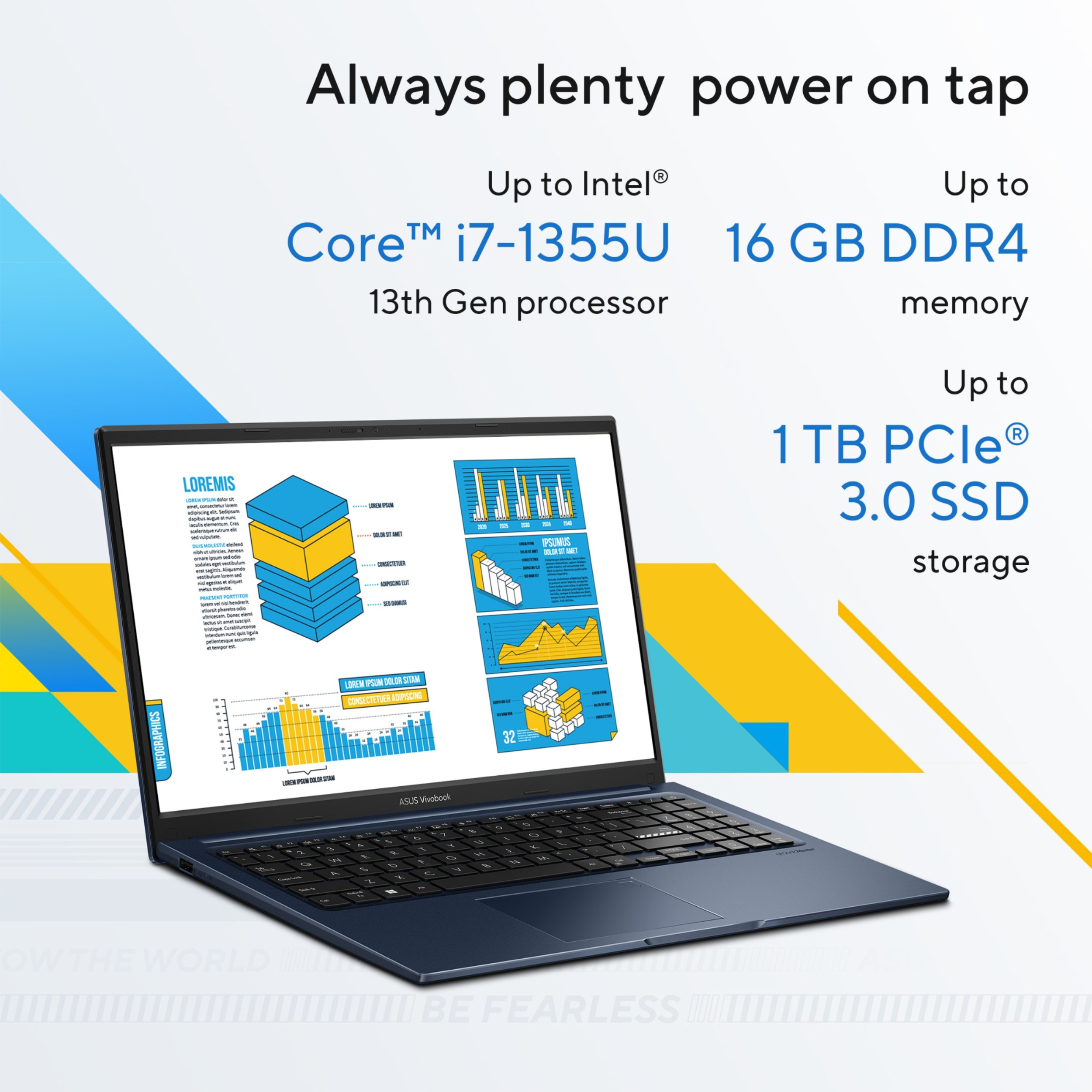 ASUS VivoBook 15 Intel i3 8GB RAM 512GB SSD 15.6
