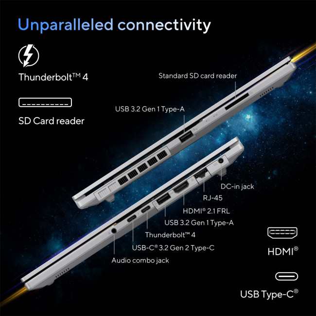 Refurbished ASUS VivoBook Pro 15 OLED N6506CU Intel Core Ultra 9 285H 16GB RAM 1TB SSD 15.6" RTX 4050 Windows 11 Home Laptop