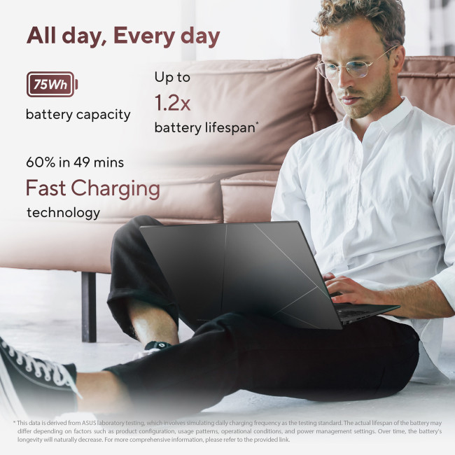 ASUS ZenBook UM3406KA-PP005W AMD Ryzen AI 7 350 16GB RAM 1TB SSD 14" WQXGA+ OLED Windows 11 Home Laptop