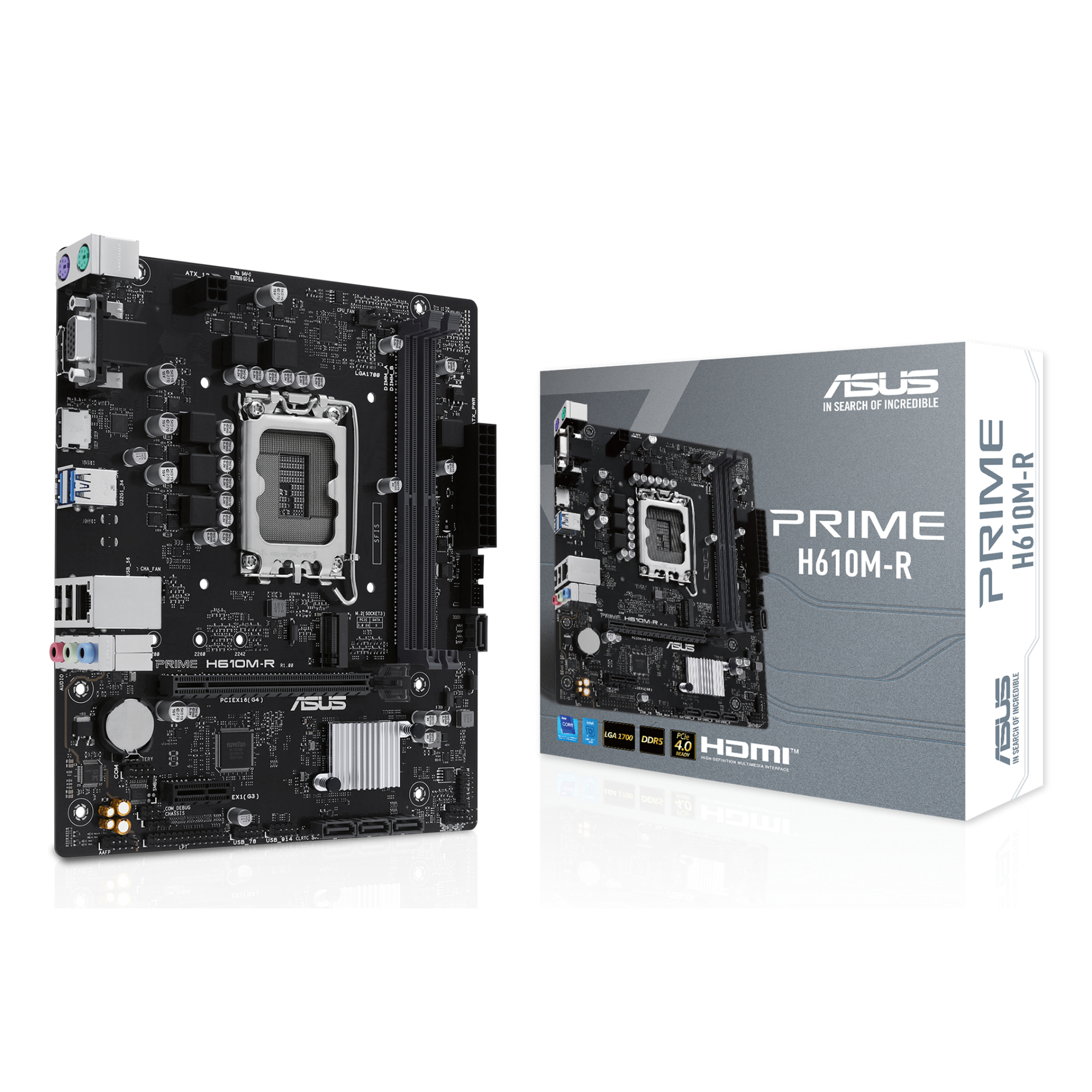 ASUS PRIME H610M-R-SI Intel H610 Micro ATX LGA 1700 Motherboard