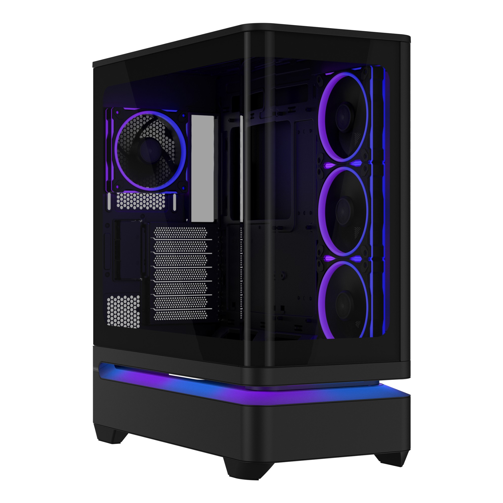 ASUS Prime AP304 ARGB Tempered Glass Mid-Tower Gaming PC Case - Black