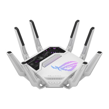 Refurbished ASUS ROG Rapture GT-BE19000AI WiFi 7 Tri-Band Gaming Router - White