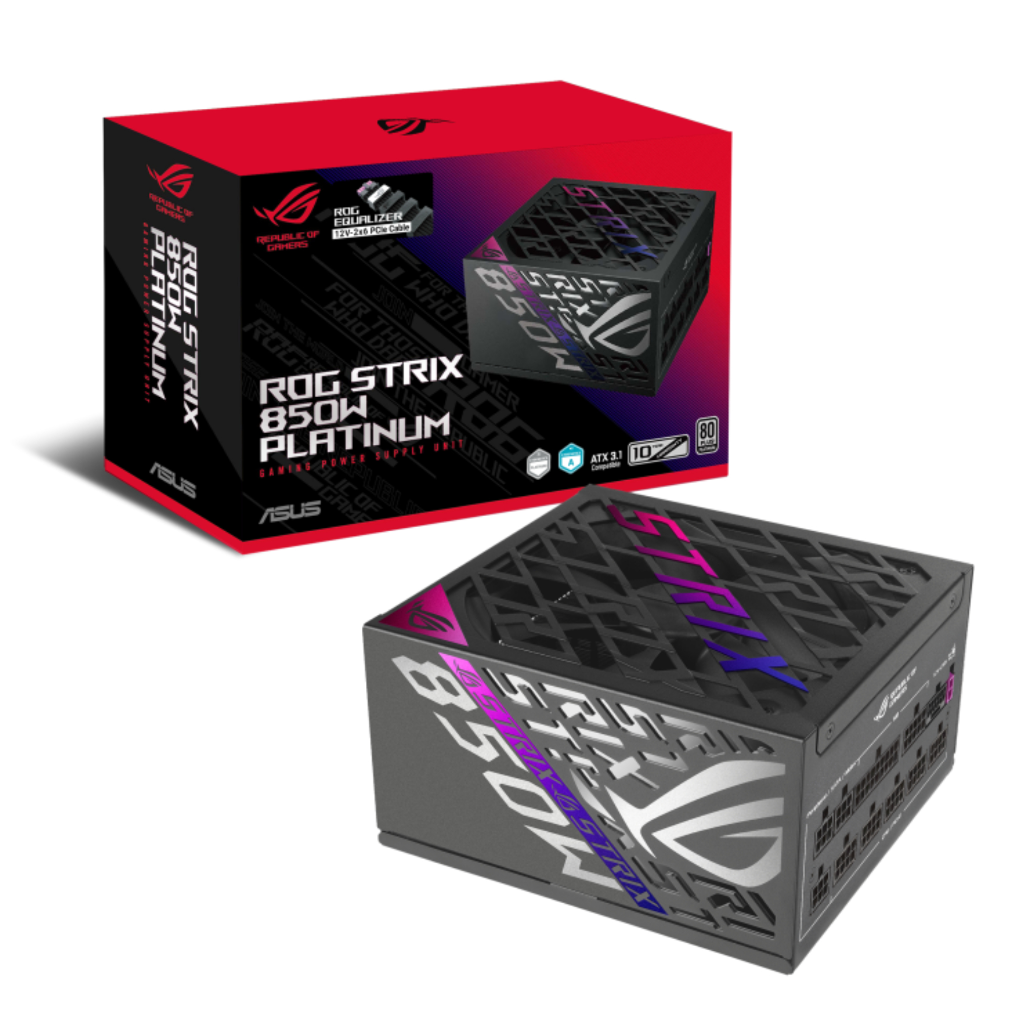 ASUS ROG Strix 850W ATX 3.1 80 PLUS Platinum PSU Power Supply