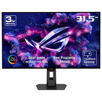 ASUS ROG Strix XG32UCWMG 32" OLED 4K UHD 480Hz USB-C Neo Proximity Sensor Height Adjustable Glossy Gaming Monitor