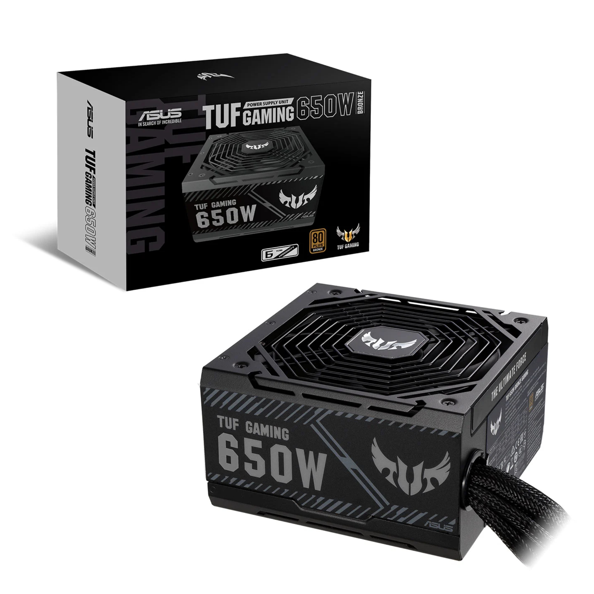 ASUS TUF Gaming 650W ATX 80 Plus Bronze PSU Power Supply - Black