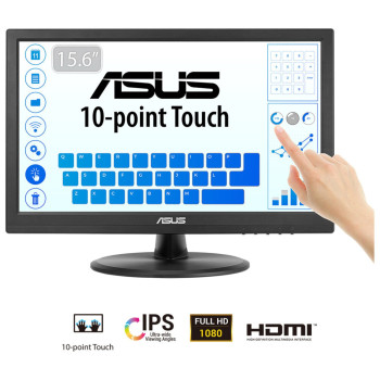 ASUS VT169HE 15.6" Full HD IPS Eye Care+ 10-point Touch Monitor