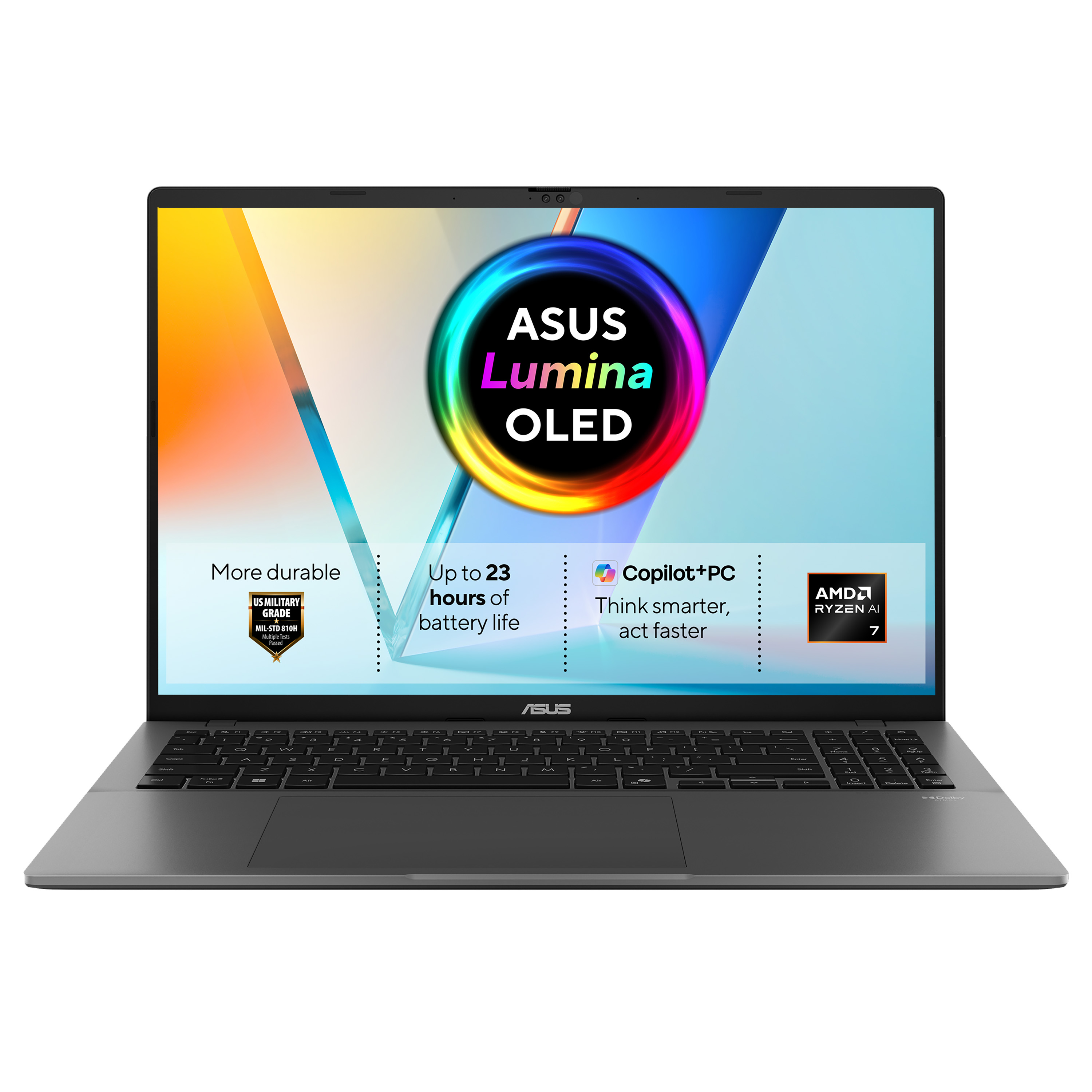 ASUS Vivobook S16 OLED M3607GA AMD Ryzen Al 7 445 32GB RAM 1TB SSD 16" WUXGA Windows 11 Home Laptop