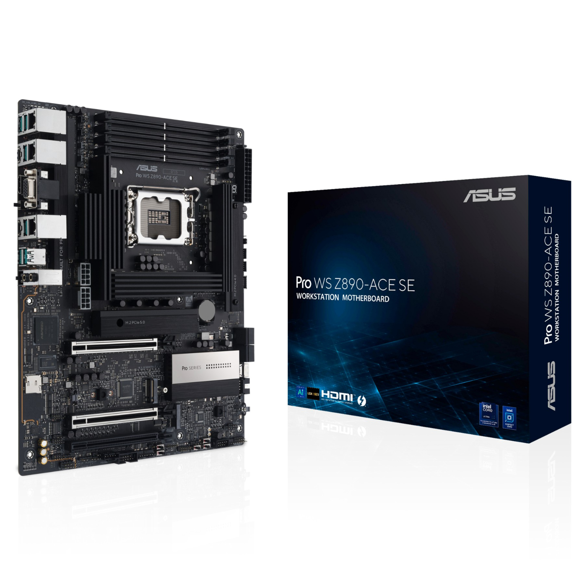 ASUS PRO WS Z890-ACE SE Workstation Socket V1 ATX Motherboard - Black