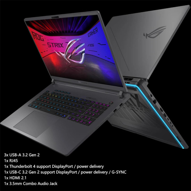 ASUS ROG Strix G18 G815LM-S9008W Intel Core Ultra 9 275HX 32GB RAM 1TB SSD RTX 5060 18" WQXGA IPS 240Hz Windows 11 Home Gaming Laptop