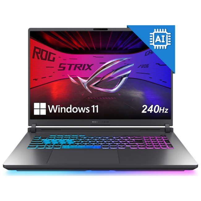 ASUS ROG Strix G18 G815LM-S9008W Intel Core Ultra 9 275HX 32GB RAM 1TB SSD RTX 5060 18" WQXGA IPS 240Hz Windows 11 Home Gaming Laptop