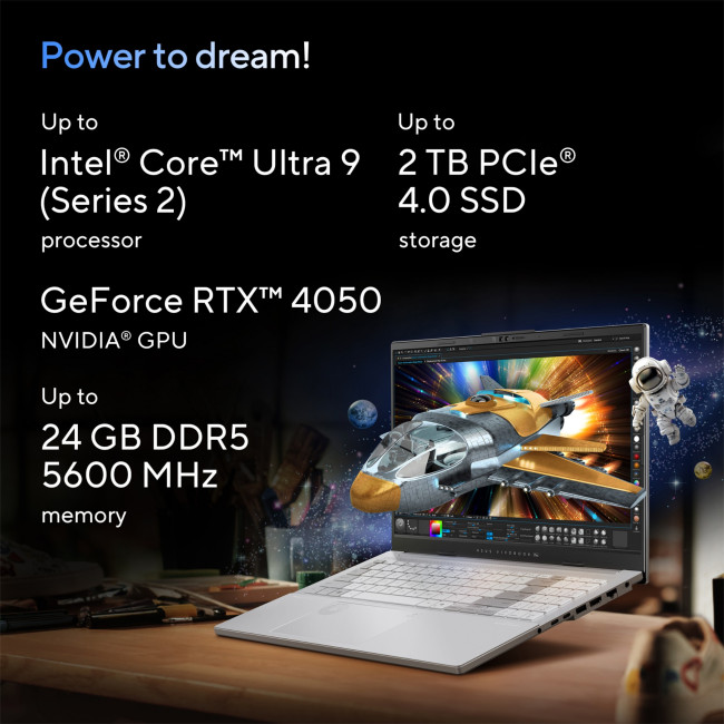 Refurbished ASUS VivoBook Pro 15 OLED N6506CU Intel Core Ultra 9 285H 16GB RAM 1TB SSD 15.6" RTX 4050 Windows 11 Home Laptop