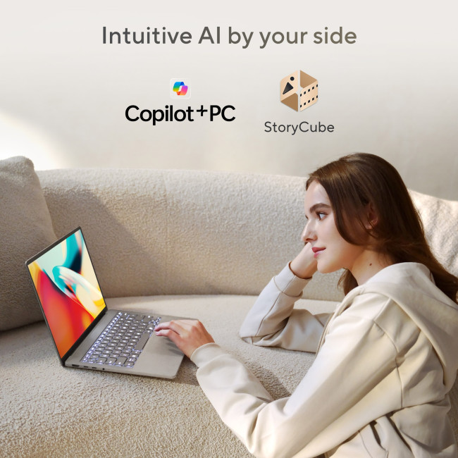 ASUS ZenBook A14 UX3407QA-QD244W laptop Snapdragon X X126100 16GB RAM 1TB SSD 14" Windows 11 Home Laptop