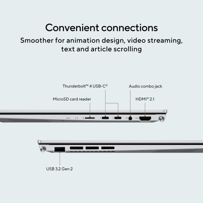 Refurbished ASUS ZenBook 14 OLED Intel Core i9 13th Gen 16GB RAM 1TB SSD 14" Touchscreen Windows 11 Home Laptop