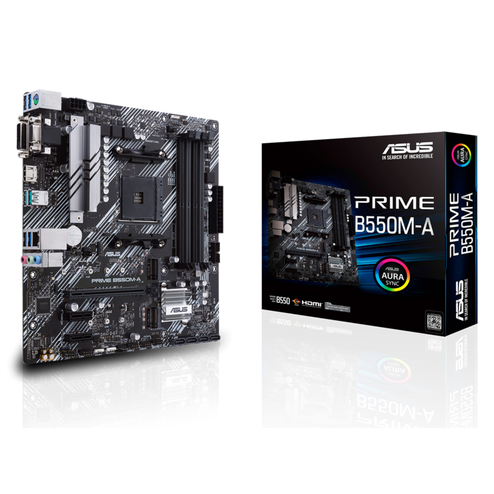 ASUS PRIME B550M-A AMD B550 Micro ATX Socket AM4 Motherboard