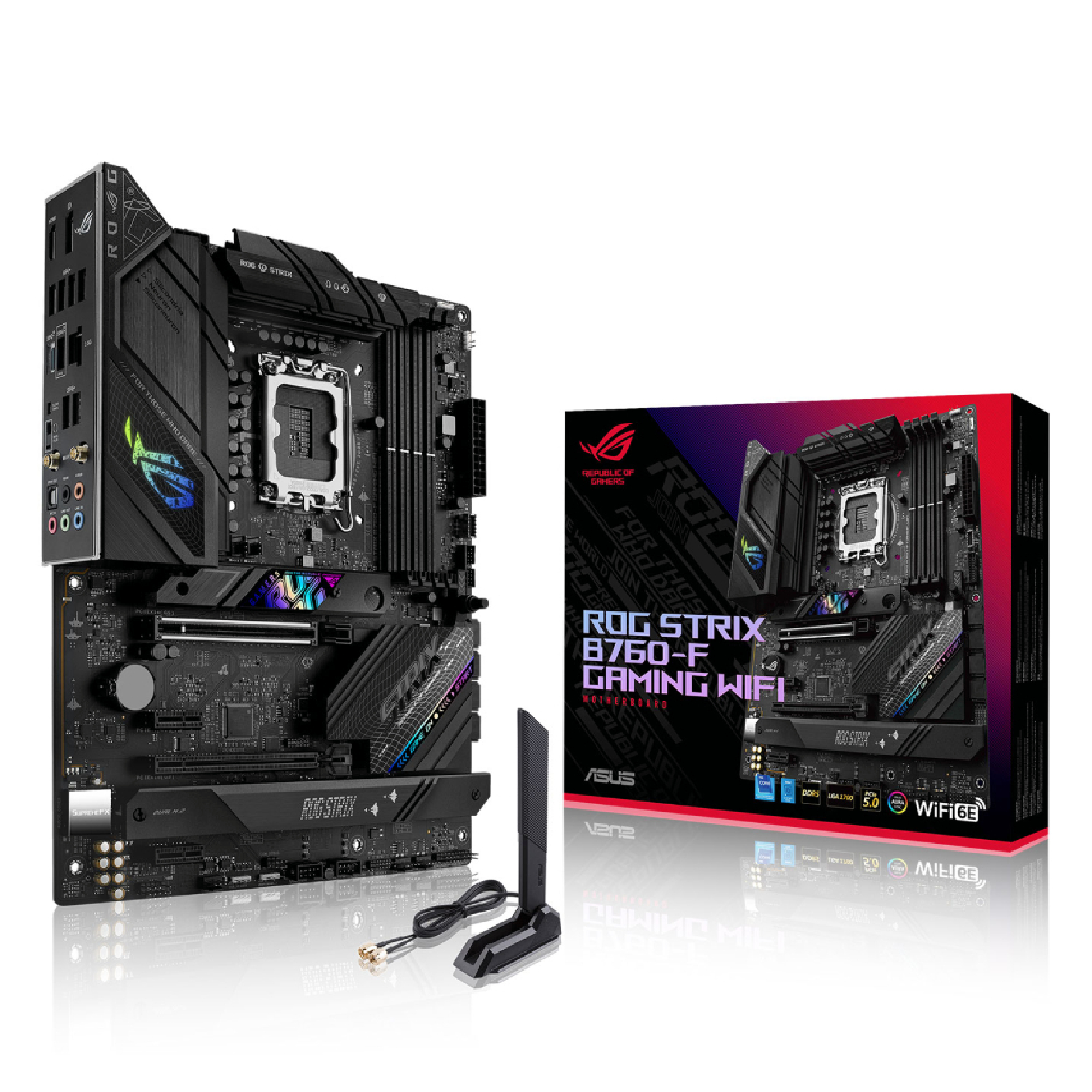 ASUS ROG Strix B760-F GAMING WIFI Intel B760 LGA 1700 ATX Motherboard - 90MB1CT0-M1EAY0