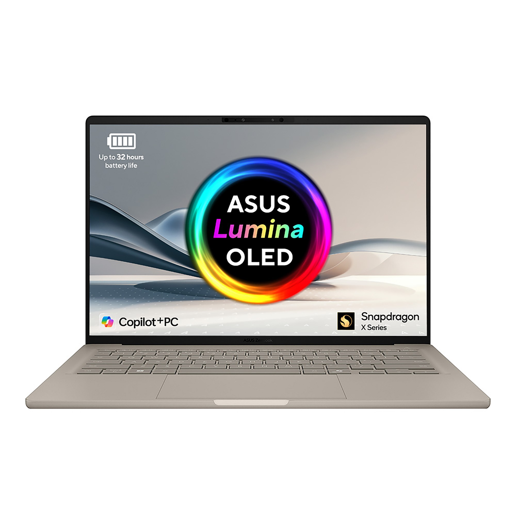 Refurbished ASUS ZenBook A14 UX3407QA Snapdragon X X1-26-100 16GB RAM 1TB SSD 14" Windows 11 Home Copilot+ Laptop