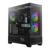 Gamdias ATLAS M1 Mid Tower ATX Gaming PC Case with 3 x RGB Fans - Black