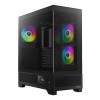 Gamdias ATLAS M1 Mid Tower ATX Gaming PC Case with 3 x RGB Fans - Black