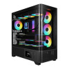 Gamdias ATLAS P2 CG Mid Tower ATX Gaming PC Case with 4 x RGB Fans - Black