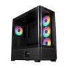Gamdias ATLAS P2 CG Mid Tower ATX Gaming PC Case with 4 x RGB Fans - Black
