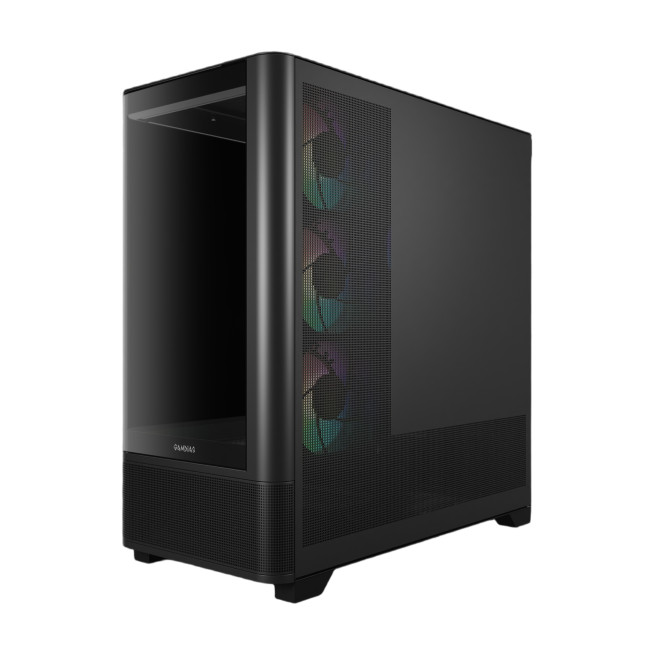 Gamdias ATLAS P2 CG Mid Tower ATX Gaming PC Case with 4 x RGB Fans - Black