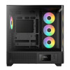 Gamdias ATLAS P2 CG Mid Tower ATX Gaming PC Case with 4 x RGB Fans - Black