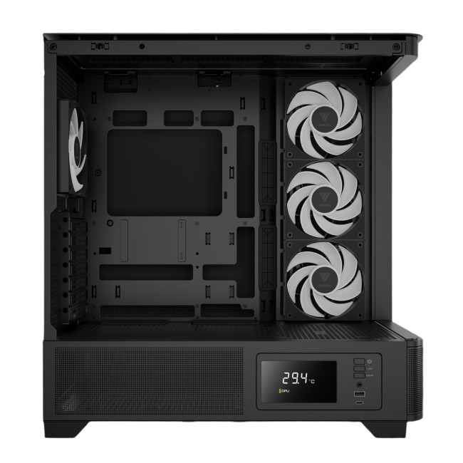 Gamdias ATLAS P2 CG Mid Tower ATX Gaming PC Case with 4 x RGB Fans - Black