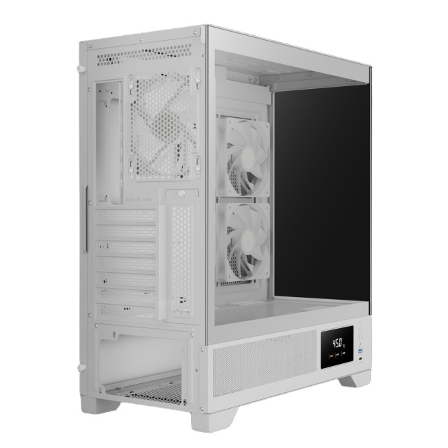 Gamdias ATLAS M1 WH Mid Tower ATX Gaming PC Case with 3 x RGB Fans - White
