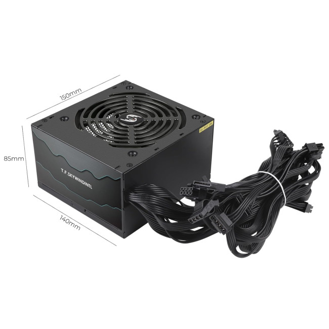 Vida 500W 80+ Bronze Fully Wired ATX PSU Power Supply - Black