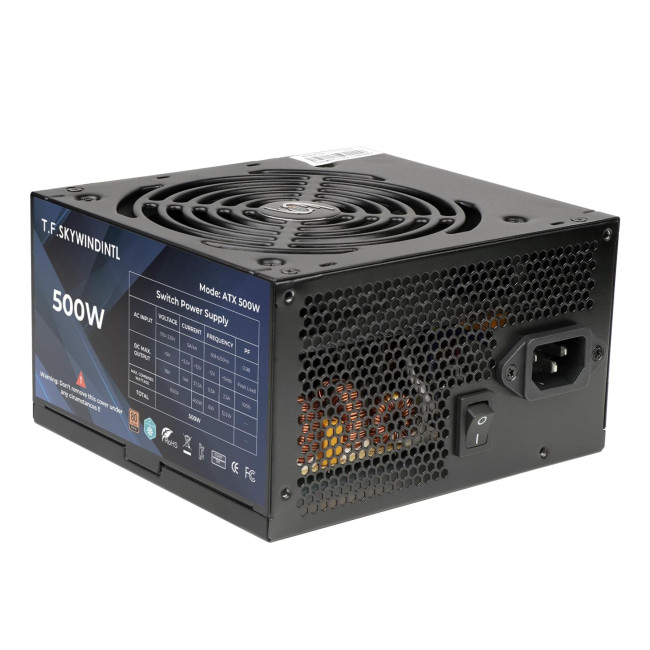 Vida 500W 80+ Bronze Fully Wired ATX PSU Power Supply - Black