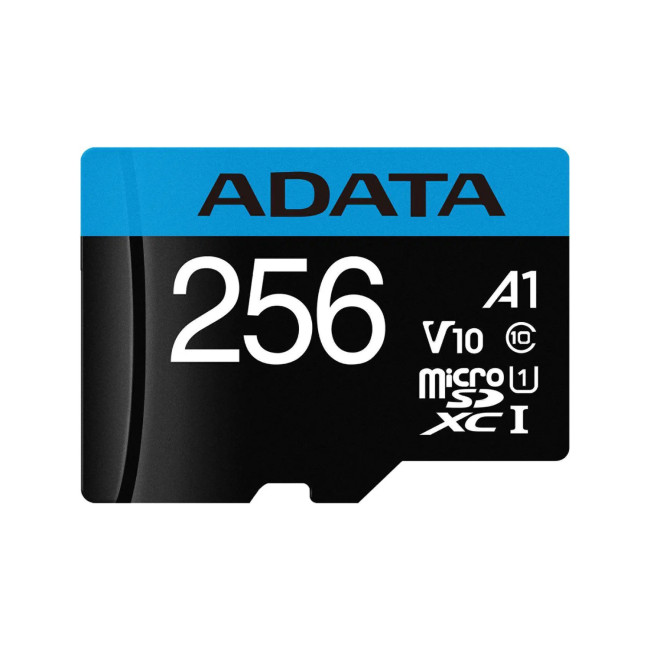 ADATA Premier 256GB Micro SDXC UHS-I Class 10 Memory Card with SD Adapter