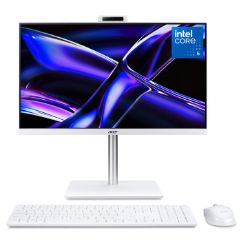 Acer Aspire C24 Intel Core i5 16GB 512GB SSD 23.8" Full HD Windows 11 Home White All-in-One Desktop
