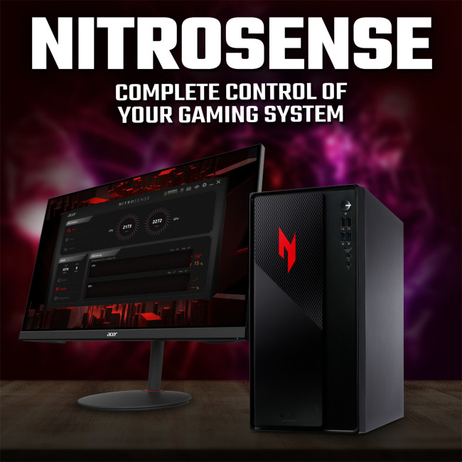 Acer Nitro N20 Intel Core i5-13420H 16GB RAM 512GB SSD RTX 3050 Windows 11 Home Gaming Desktop PC