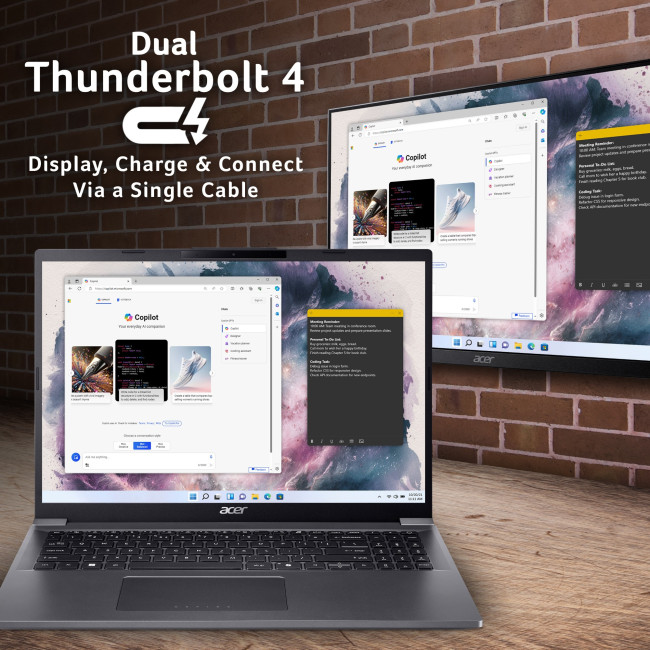 Acer Aspire 16 A16-71M NX.J5LEK.003 Intel Core Ultra 5 125H 16GB RAM 512GB SSD 16" WUXGA+ OLED Windows 11 Home Laptop