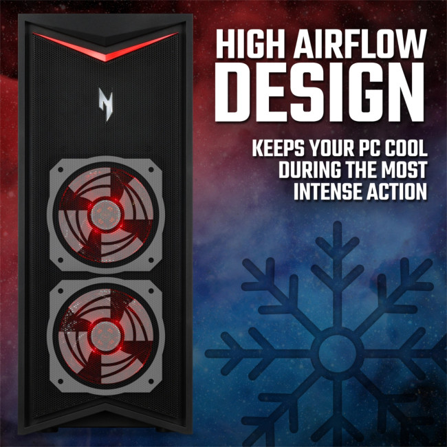 Acer NITRO 70 N70-130 Ryzen 7 RTX4070 SUPER 16GB RAM 1.51TB Storage Windows 11 Home Desktop PC