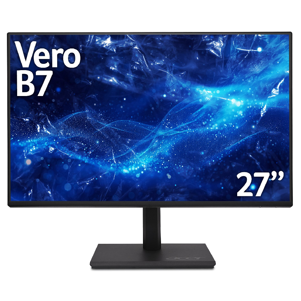 New Open Box Acer Vero B7 B277 Gbmiqpruzx 27" Full HD IPS 4ms 120Hz Height Adjustable Monitor