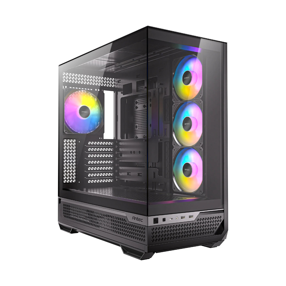 Antec Black C7 Argb Tempered Glass Mid Tower Gaming Pc Case
