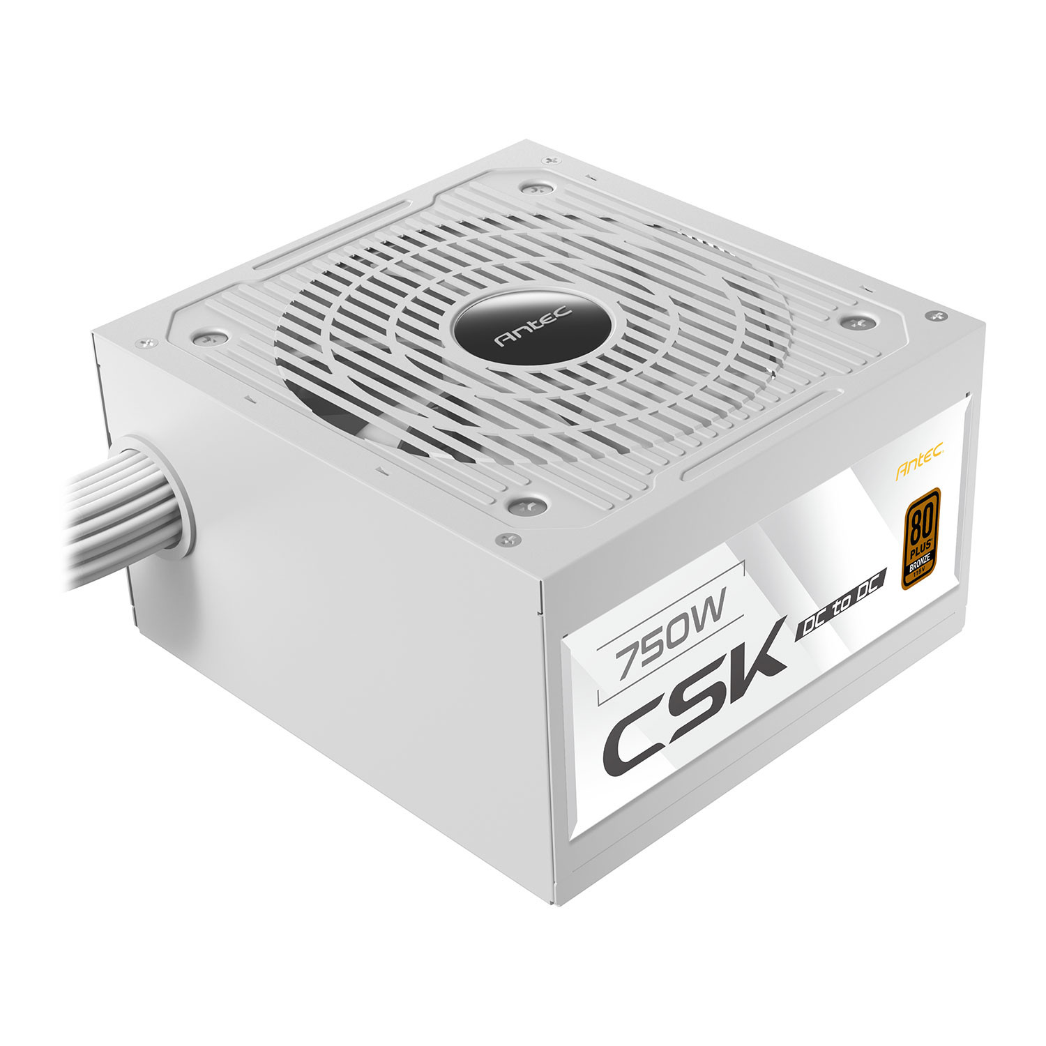 Antec White Csk Dc 750W Atx 750W 80Plus Bronze Psu Power Supply