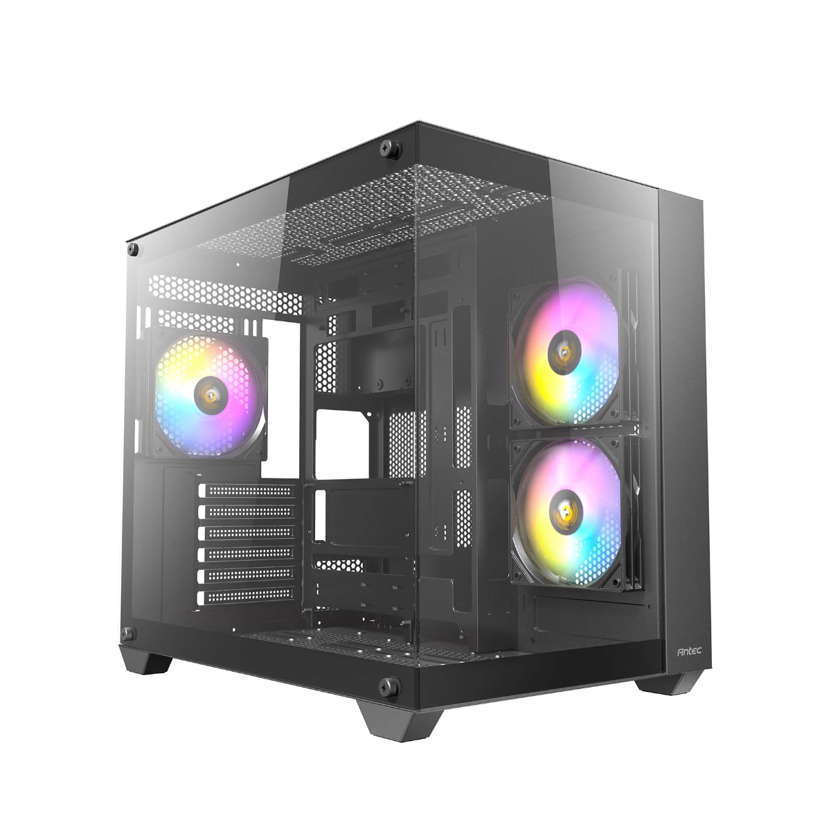 Antec Black Cx800 Argb Tempered Glass Mid Tower Gaming Pc Case