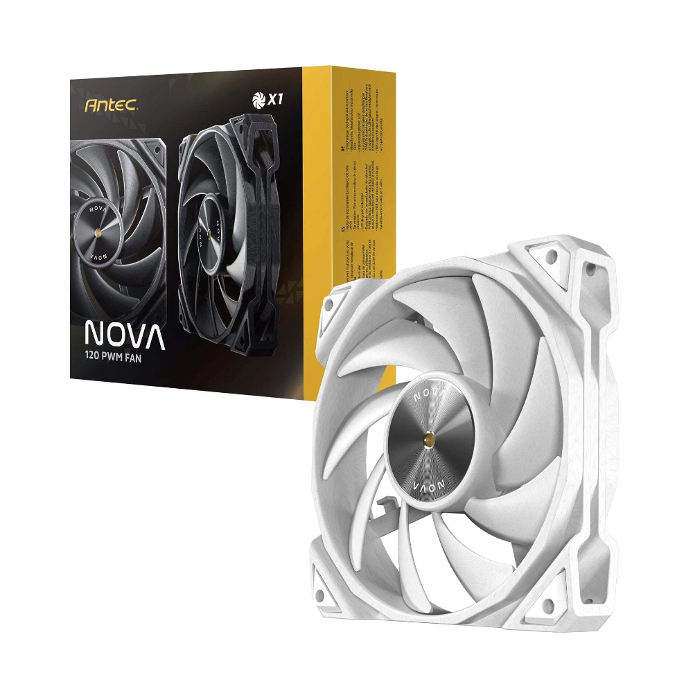 Antec Nova 120 PWM Fluid Dynamic Bearing Computer Case Fan - White