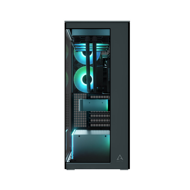 Arctic Xtender ARGB Mirror Tempered Glass Mid Tower PC Case - Black