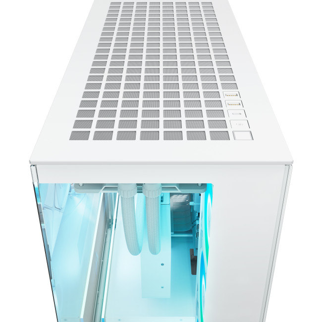 Arctic Xtender ARGB Tempered Glass w/ Vertical GPU Mount Mid Tower PC Case - White
